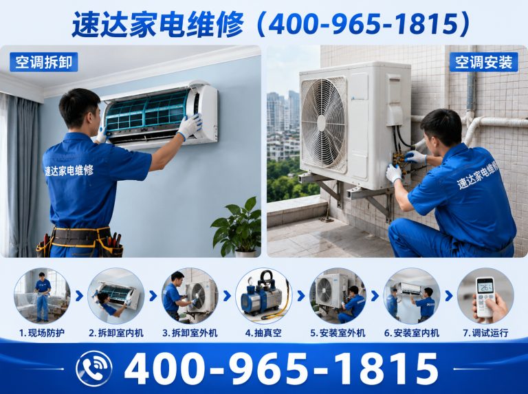 肇庆空调拆装展示图